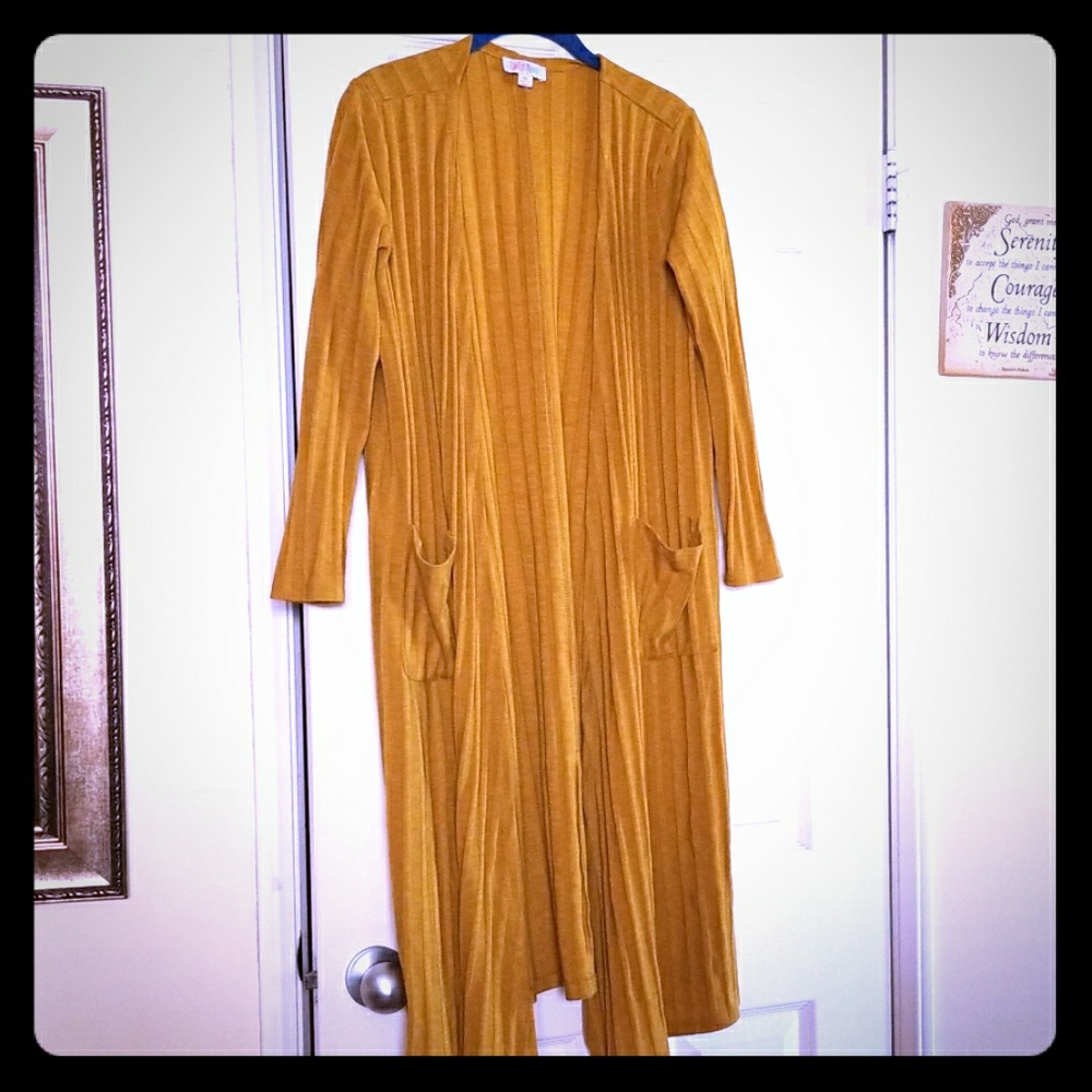 Lularoe *Mustard* Sarah Cardigan Duster